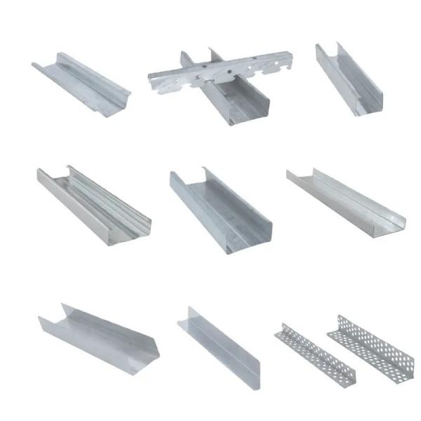 Drywall Steel Gypsum Board Profiles Suspended Ceiling Grid Drywall Accessories Open Grid Light Steel Keel Ceiling