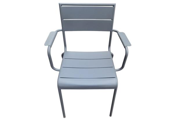 Outdoor Garden Patio Steel Chair Customized Armrest Design
