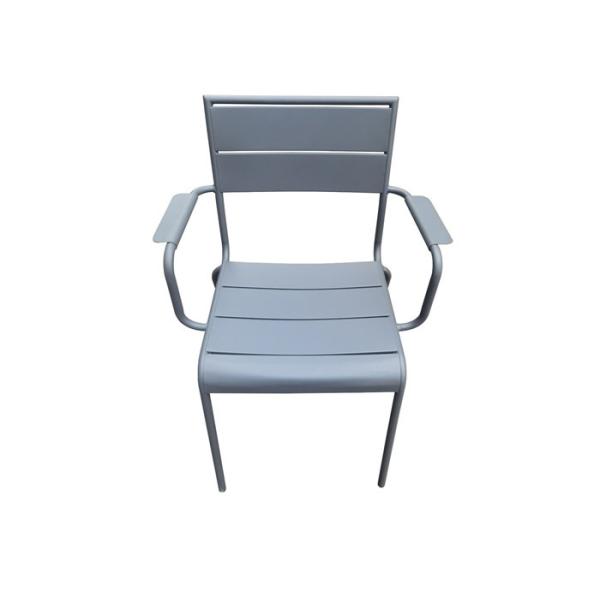 Outdoor Garden Patio Steel Chair Customized Armrest Design