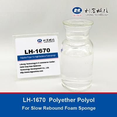 LH-1670 Polyether Polyol  For Slow Rebound Foam Sponge Producing  tear strength increased by 30%.