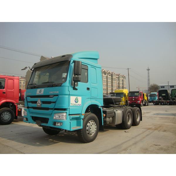 White Color 6X4 10 Wheelers Tractor Truck 371Hp Diesel Fuel Type Euro 3