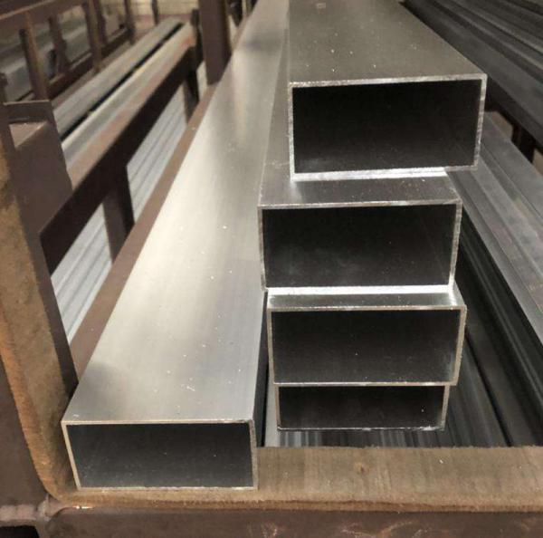 6063 6061 Aluminium Hollow Pipe , Aluminum Alloy Tube With Rectangular Square Shape