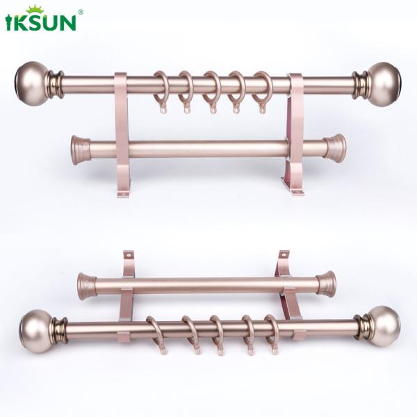 High Quality Curtain Rod Aluminum Alloy Ceiling Mouted Roman Pole Window Treatment  For  Office