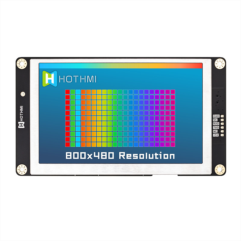 5 индикаторная панель модуля экрана 800x480 UART TFT LCD дюйма умная серийная с интерфейсом TTL