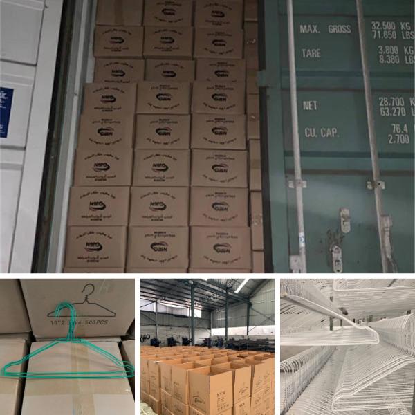 White Color 2.3mm Wire Shirt Hangers Wholesale In Gulf Countries