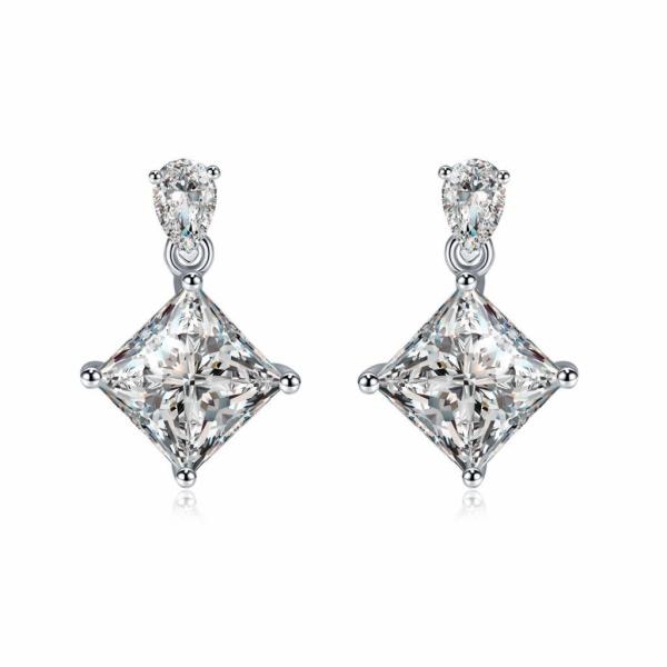 925silver 1 Carat Diamond Moissanite Pendant Necklace Women Gift