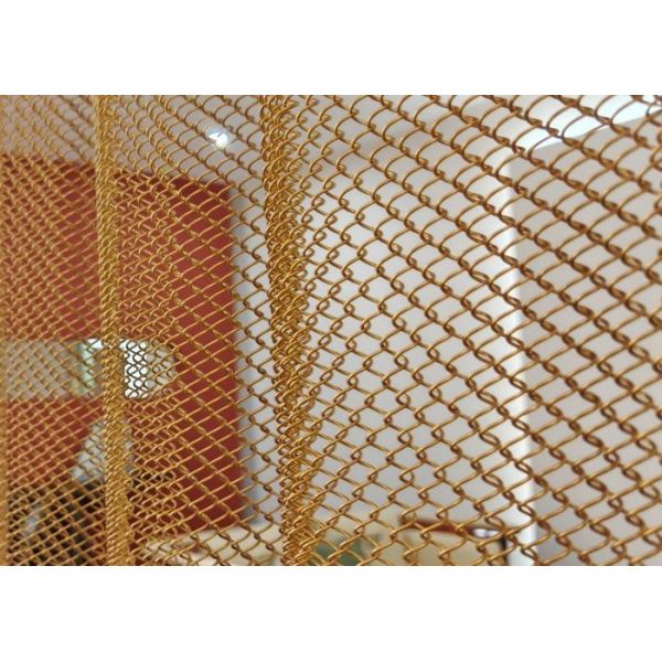 Customizable Decorative Wire Mesh with 3mm-18mm Mesh Opening 0.5-2mm Wire Diameter and 40%-85% Open Area