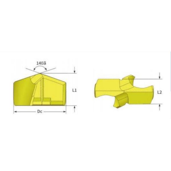 Durable Replaceable Tip Bits Modular 85.7 Vc M/Min For Automotive Industry