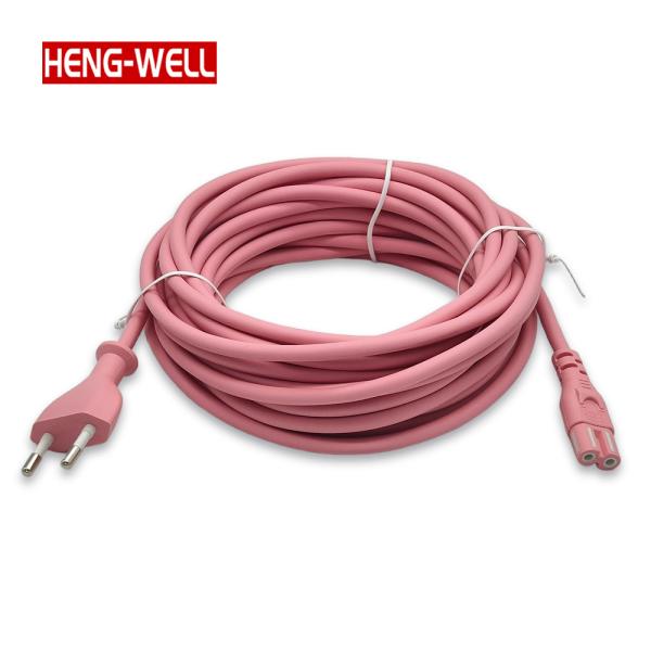 HENG-WELL High Quality EU Power Cord 2 Pin Customized for Smart Home Appliances | AC Power Cable Extension Cord Supplier