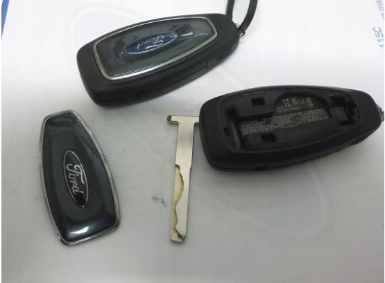 Plastic 3 Button 433 Mhz Ford Remote Key Fob FCC ID F1ET 15K601 AD