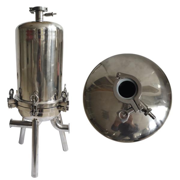 Big Water Flow Cartridge Filter Housing  Strong Blowdown Capacity Quick Open