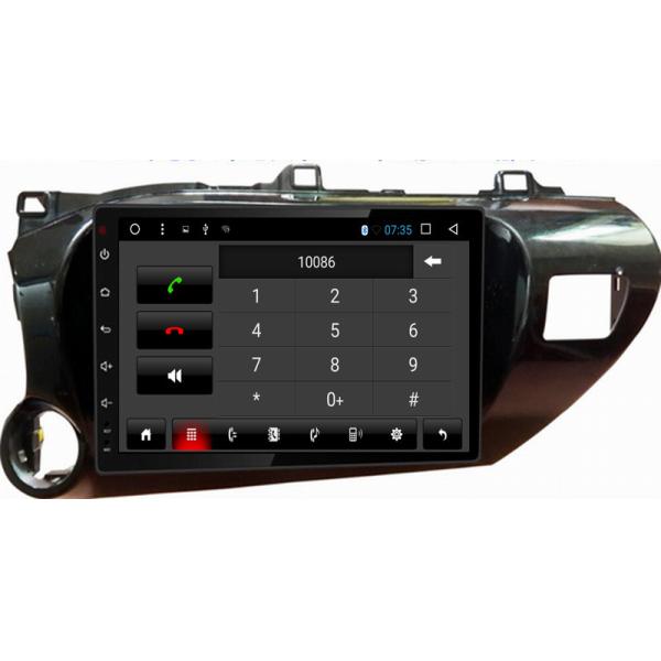 Ouchuangbo car radio gps navi video android 6.0 for Toyota Hilux with dual zone SWC USB AUX bluetooth