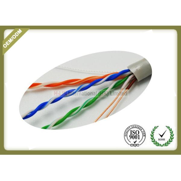 305m / Roll Cat5e UTP Network Cable 4 * 2 * 0.45mm Pass Fluke Test With Real OD