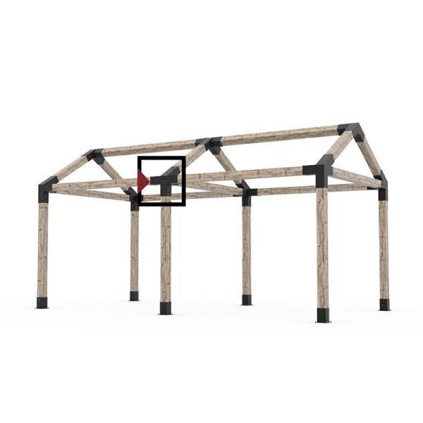 Brackets de acero Modular Pergola Brackets Boots para el Kit de soporte de madera elevado personalizado