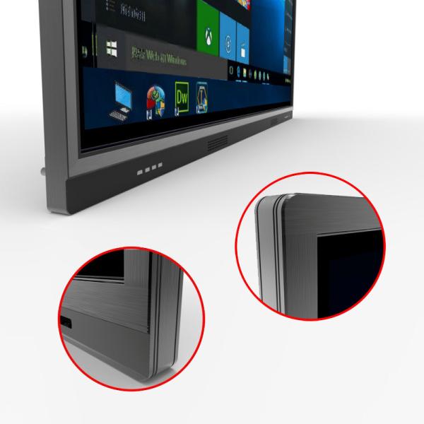 HD Wifi LCD Interactive Wall Mounted Digital Signage , TFT Touch Screen Kiosk 400 Cd/m