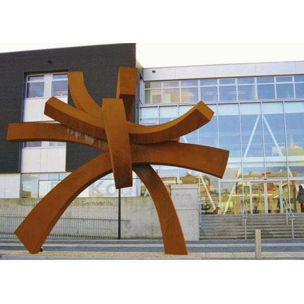 Современная большая скульптура Кортен стальная для высоты украшения 300км сквера