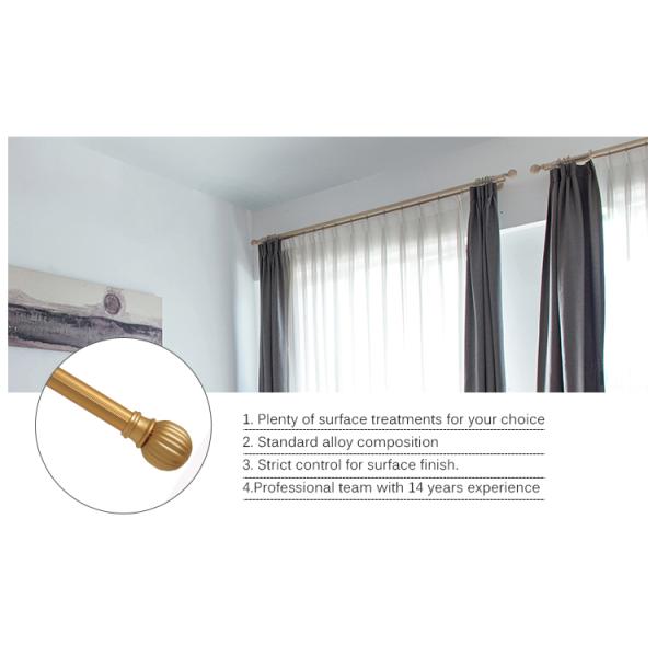 Home Decoration Aluminum Alloy Anodized Pipe Curtain Pole