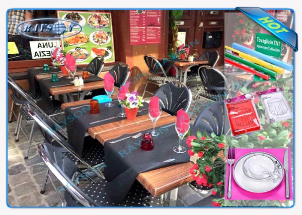 AZO Free Printable 45 Gr / 50gr / 60gr Spunbond Non Woven Tablecloth Multi Sizes
