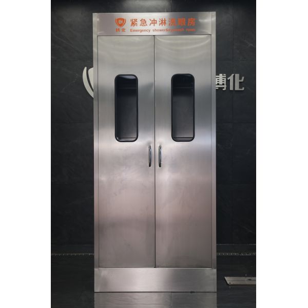 304 SS Enclosed Shower Room with 120-180L/min Flow Rate ANSI Z358.1-2014 Certified Emergency Shower and Eyewash