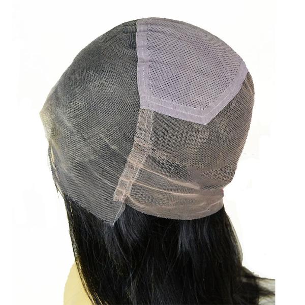Natural Unprocessed Silk Straight Full Hand Tied HD Full Swiss Lace Wig Length 10-24inch