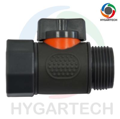 Plastic Garden Ball Valve BSP Male X Female Threaded End 3/4'' Connector  For Gardening And Car Washing Use