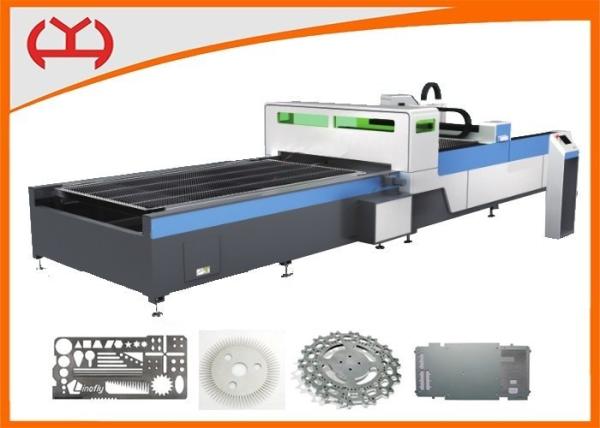 12mm Thickness 500 Watt CNC Fiber Laser Cutter , Fiber Optic Laser Cutting Machine Aluminum