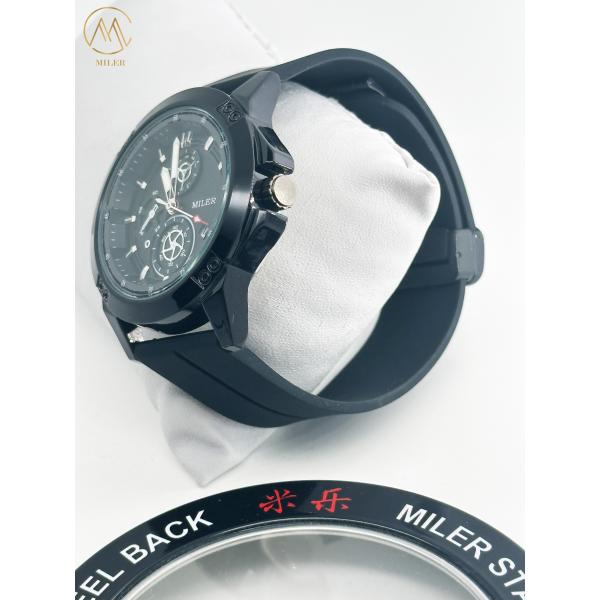 MILER Watch 1005 Sports Silicone Band Calendar 3ATM Waterproof Watch Quartz Movement
