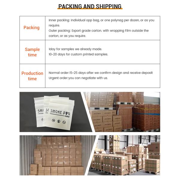 Long Biodegradable Clothes Frosted Plastic Packaging Ziplock Bag with Custom Size Accepted and Matte Poly Logo Clear
