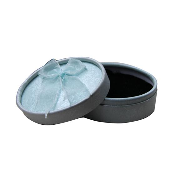 Round Ormanet Paper Keepsake Gift Boxes , Inside Black Velet Frame With Ribbon