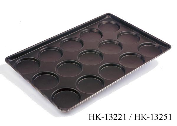 4 Bread Baking Equipment Square / Round Aluminum Hamburger Bun Pans Bakeware