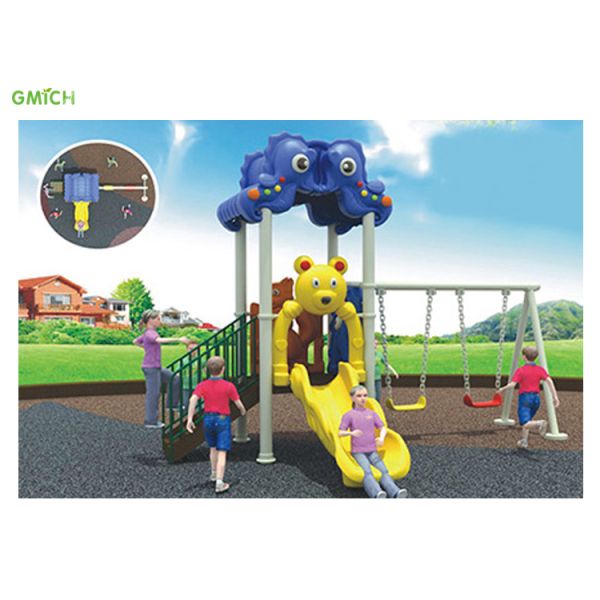 Oem Outdoor Play Swing Set Amusement Park Playground Equipment UV Resistance