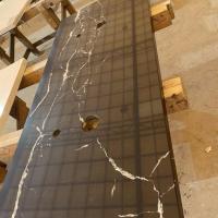 Marmore Countertop Vanity Top Relaxado / Beveled / Miter Borda Sem costura