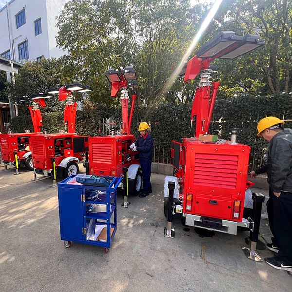 Mining Mobile Light Tower Remote Locations Diesel Generator Light Tower Industrial Light Tower for Sale