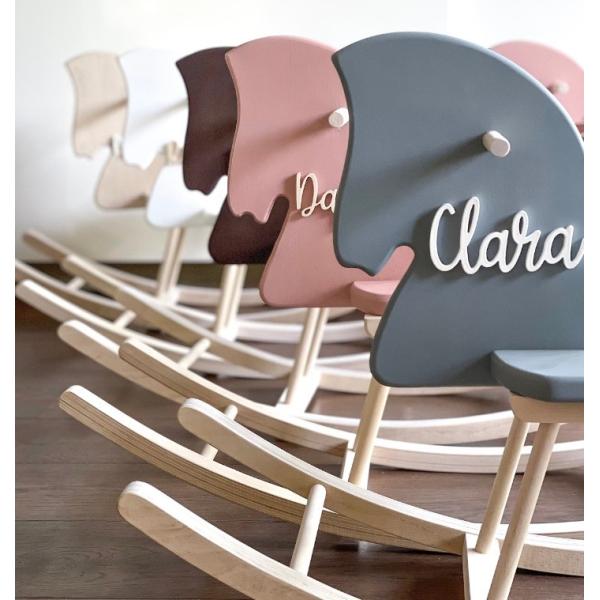 Home Office Personalised Wooden Rocking Horse Toy Wooden Horse Montessori Rocker Horse Swing