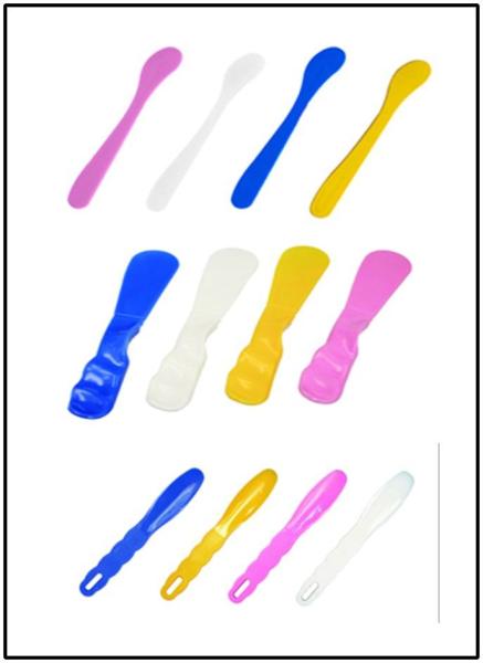 Colorful Dental Plastic Spatula For Impression Material Alginate 3 Sizes Available