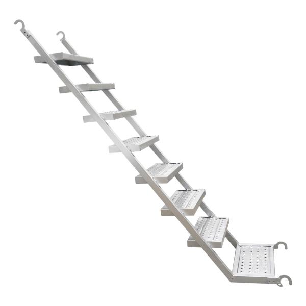 2026 Aluminium Scaffold Scaffolding Stair Ladder 2.4m/3m/3.6m/4.2m/4.8m/6m Scaffolding Straight Step Aluminium Single Ladder