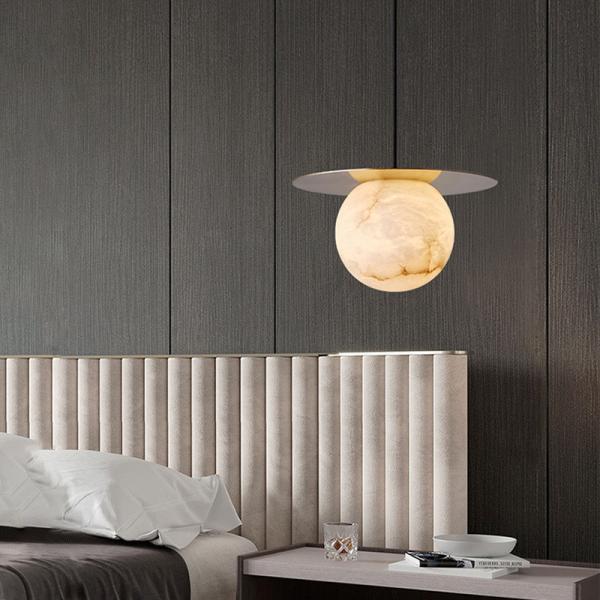 Chambres en marbre espagnole lustre en cuivre lumière moderne luxe créatif nouveau design pendentif lumière