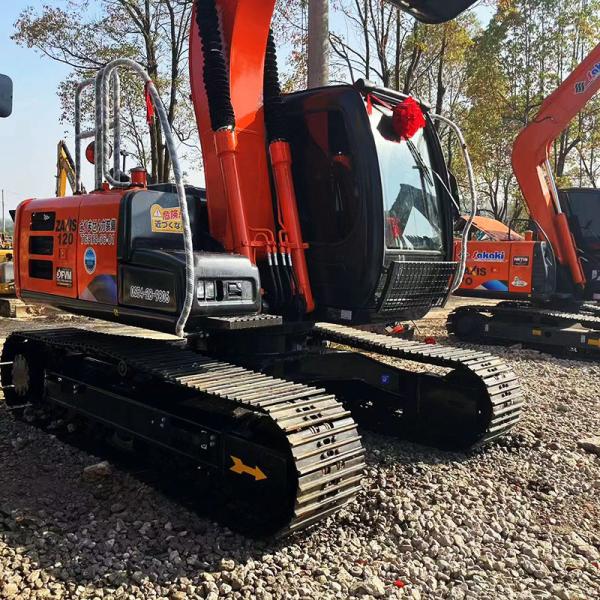 Japonês ZX120 Hitachi Equipamento Pesado 2a mão Excavadora de movedor de terra