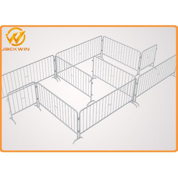 Heavy Duty Galvanized Steel pedestrian barricades with interlock system