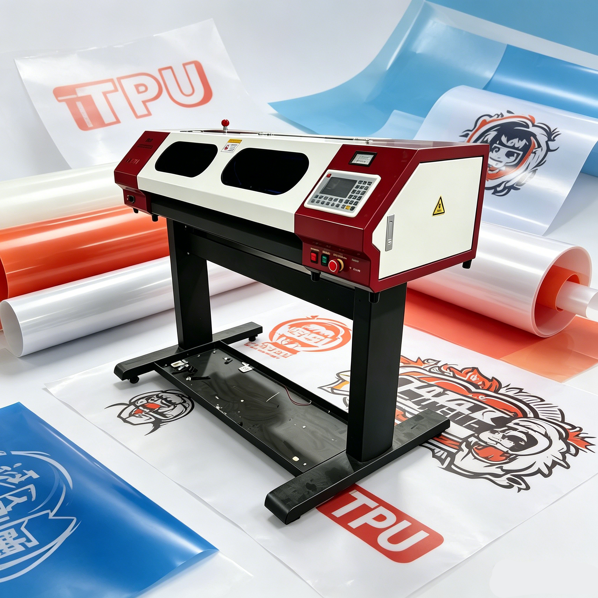 PU TPU Laser Lettering Vinyl Film Carving Plotter Machine