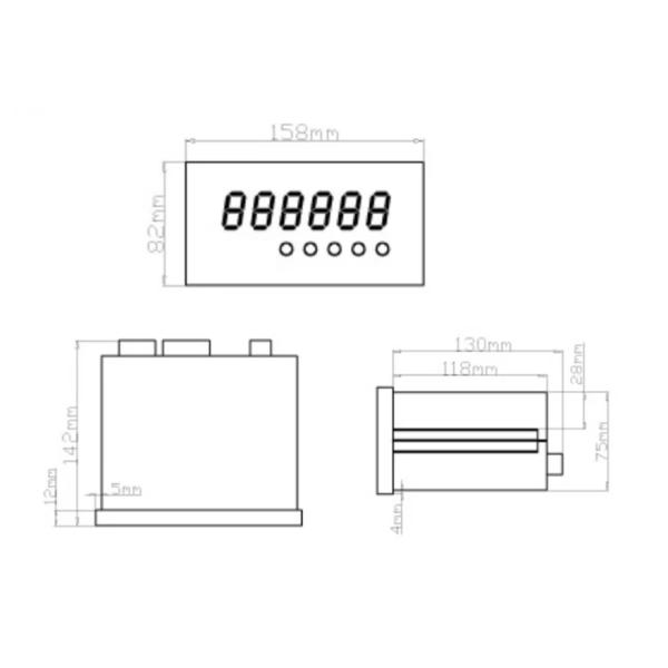 Scale Weighing Controller Indicator Panel Mount Weighing Indicator Controller Panel Weight Indicator Controller