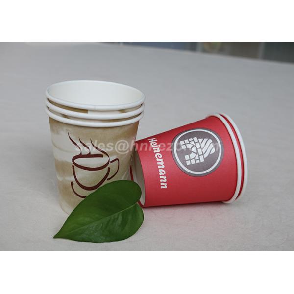 Eco Friendly Black Hot Paper Cups For Drinking , Insulated Coffee Cups With Lids