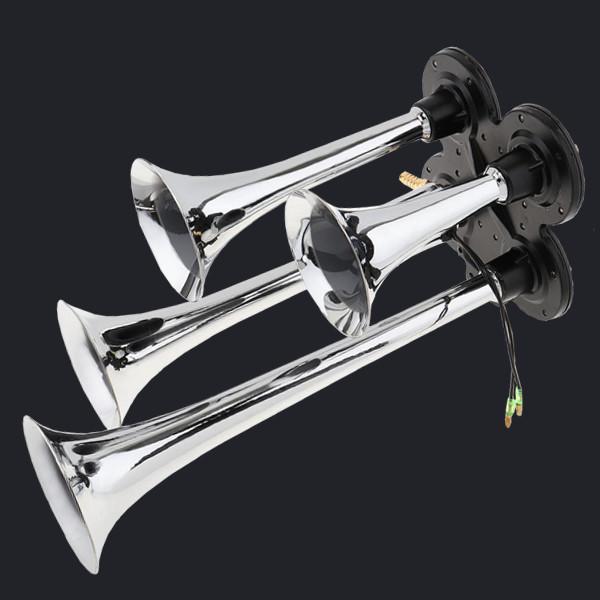 Four Trumpet Chrome Air Horn (HS-1022C)