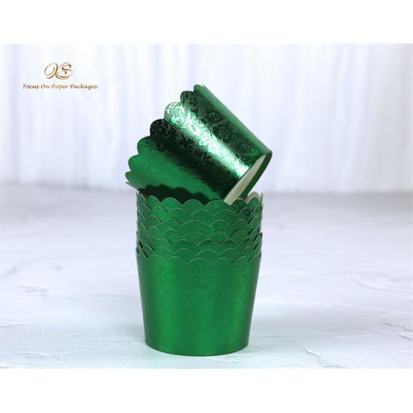 Food Grade Sustainable Aluminum Foil Cupcake Baking Cups
