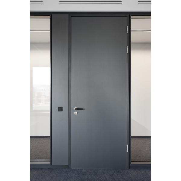 Custom Aluminum Frame Glass Doors 5-12mm Clear Tempered