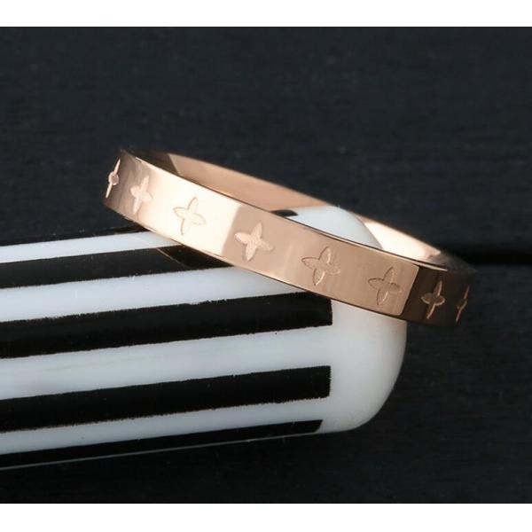 Corrosion Process Stainless Steel Ring 18K Gold Plating Fashion Ring For Personality Girl