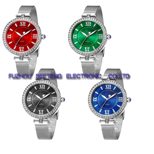 Classic  elegant watch ladies fashion watch with  alloy  band