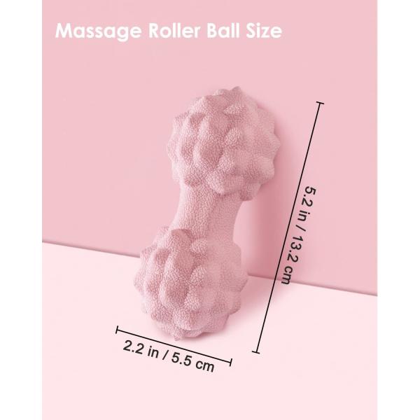 Silicone Peanut Massage Ball Double Lacrosse Massage Roller Ball For Muscle Therapy Release