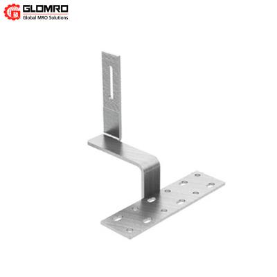 Gancho solar de anodização de aço inoxidável do telhado de telha que monta 200mm 150mm