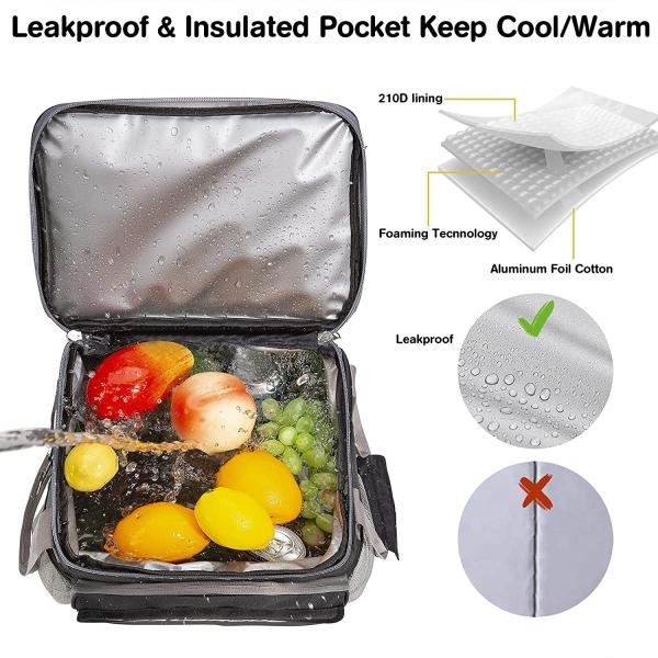 Picnic Insulated Trolley Cooler Bag With Wheels Cart Keep Cool Warm 2x8x15